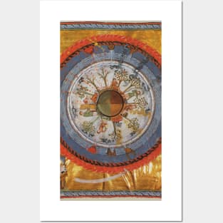 Saint Hildegard von Bingen's Vision - Scivias - Humanity and Life Posters and Art